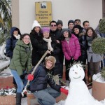 Coro Parrocchiale, neanche la neve ci ferma (Febbraio 2012)